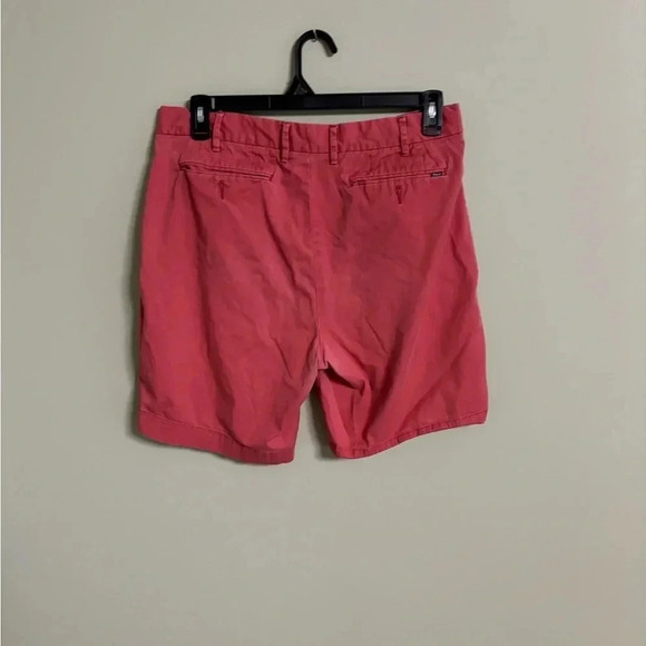 POLO Ralph Lauren Classic Fit Chino Shorts Size 34 FADED Pink Stretch Distressed - Picture 2 of 9